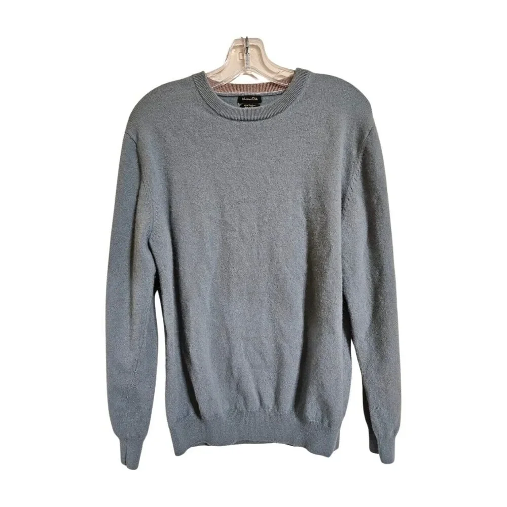Massimo Dutti Wool Cashmere Long Sleeve Sweater Green‎ Women's XXL